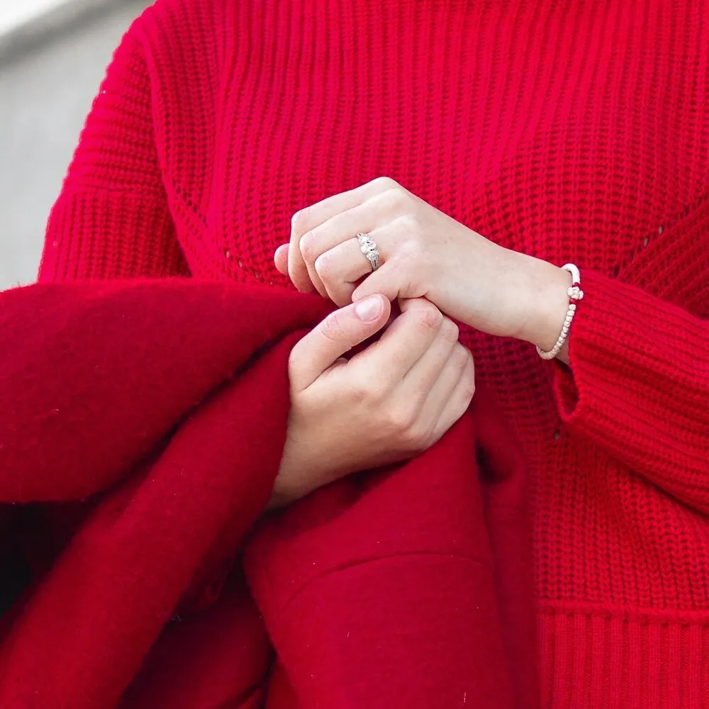 Miadora Signature Collection 14k White Gold 1ct TDW Certified Oval-cut Diamond Engagement Ring sold by Zulily product image thumbnail 4