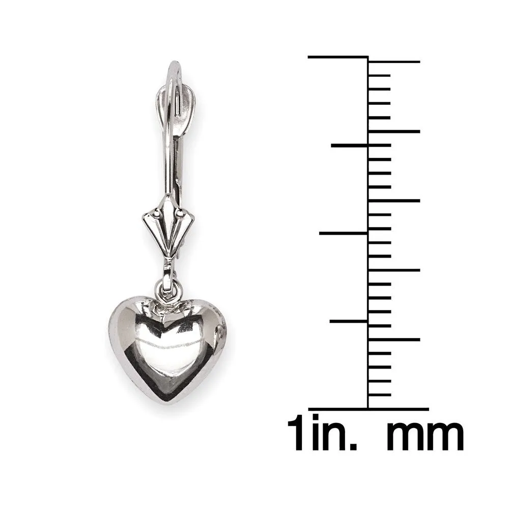 Curata 14k Gold 23x8mm Polished Heart Lever Back Dangle Earrings sold by Zulily