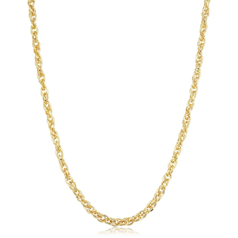Solid 14k Yellow Gold Filled 3.6 mm Double Cable Link Chain Necklace (16, 18, 20, 24 or 30 inches) sold by Zulily