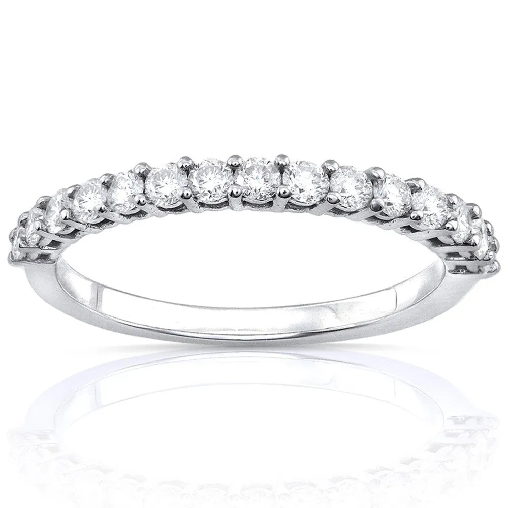 Annello by Kobelli 14k Gold 1/2 Carat TDW Diamond Women's Prong-set Wedding Band sold by Zulily product image thumbnail 2