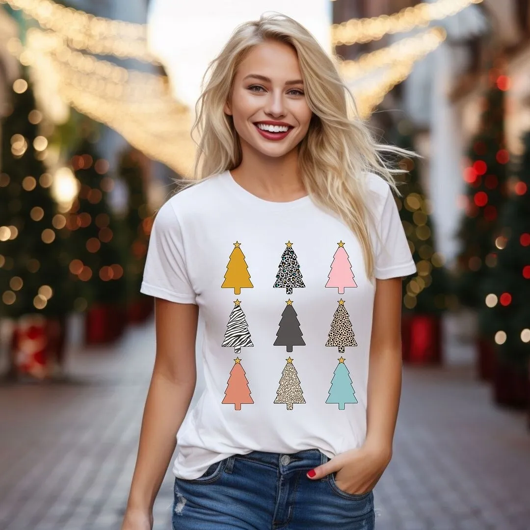 Colorful Christmas Tree Chart Short Sleeve Tee sold by Zulily product image thumbnail 3