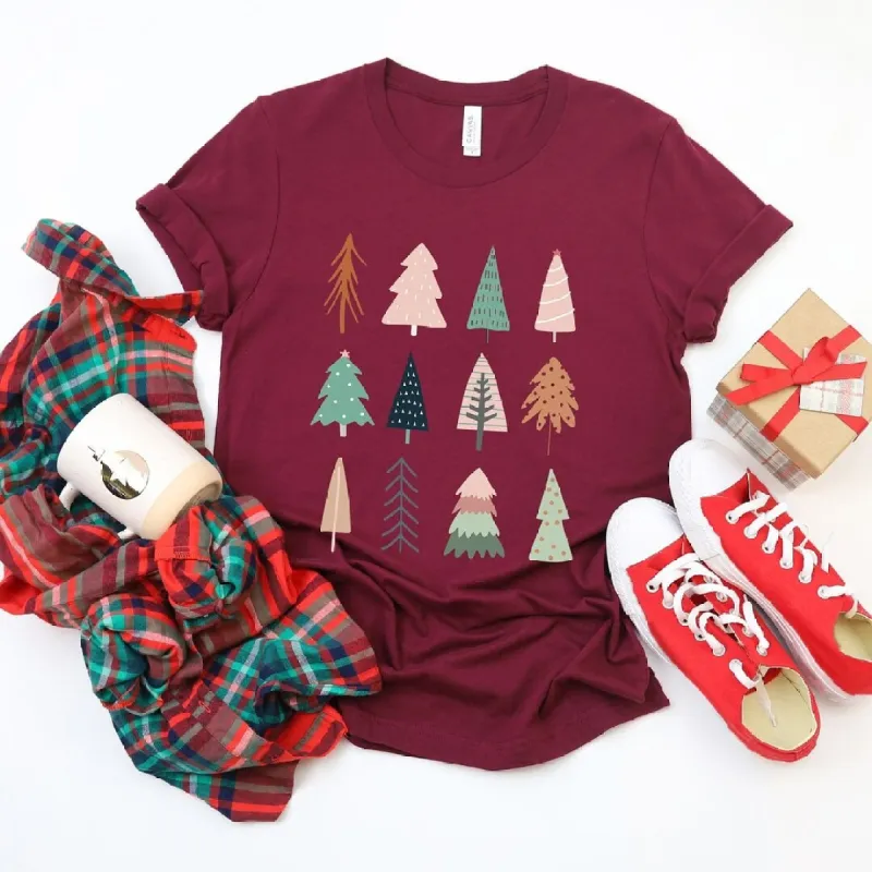 Christmas Tree Chart Short Sleeve Tee sold by Zulily