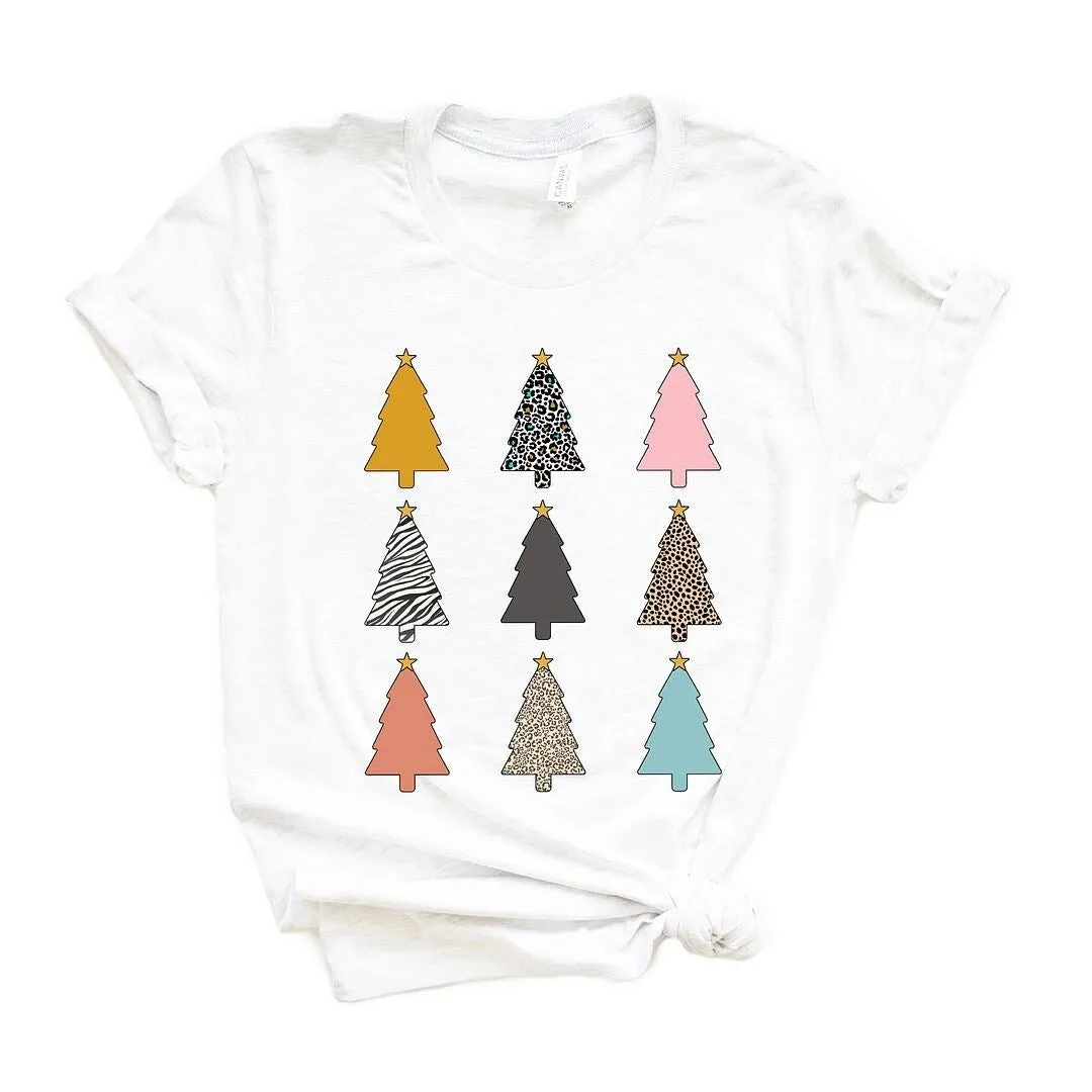 Colorful Christmas Tree Chart Short Sleeve Tee sold by Zulily product image thumbnail 2