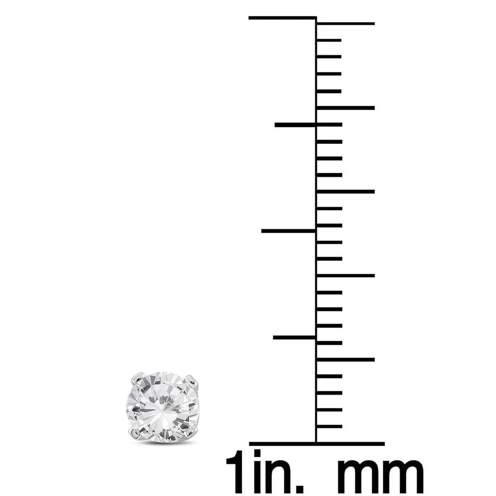 Marquee Jewels 14k White Gold 1/4ct TDW IGI Certified Round Diamond Solitaire Stud Earrings sold by Zulily product image thumbnail 2