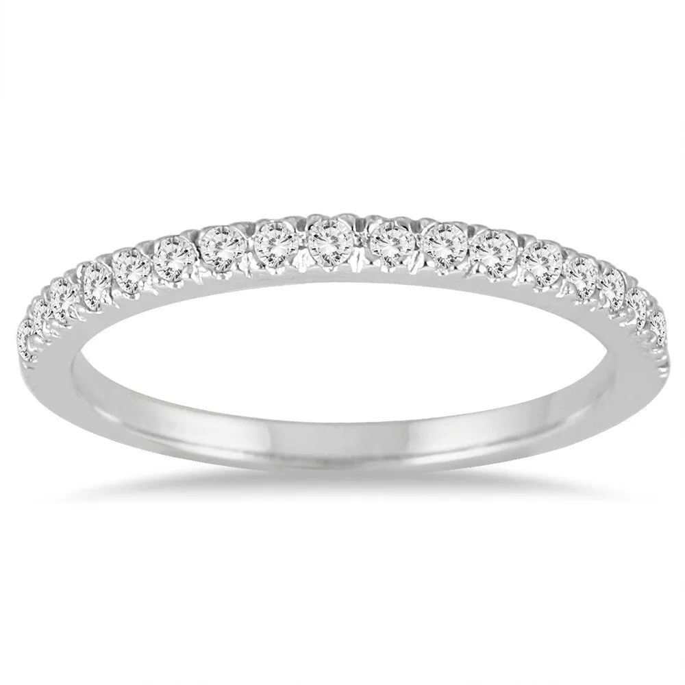 1/4 Carat TW Diamond Wedding Band in 14K White Gold sold by Zulily