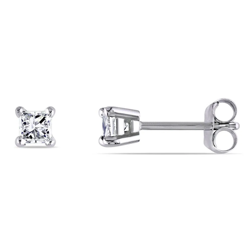 Miadora 14k Gold 1/3ct TDW Princess-cut Diamond Studs sold by Zulily