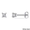 Miadora 14k Gold 1/3ct TDW Princess-cut Diamond Studs sold by Zulily