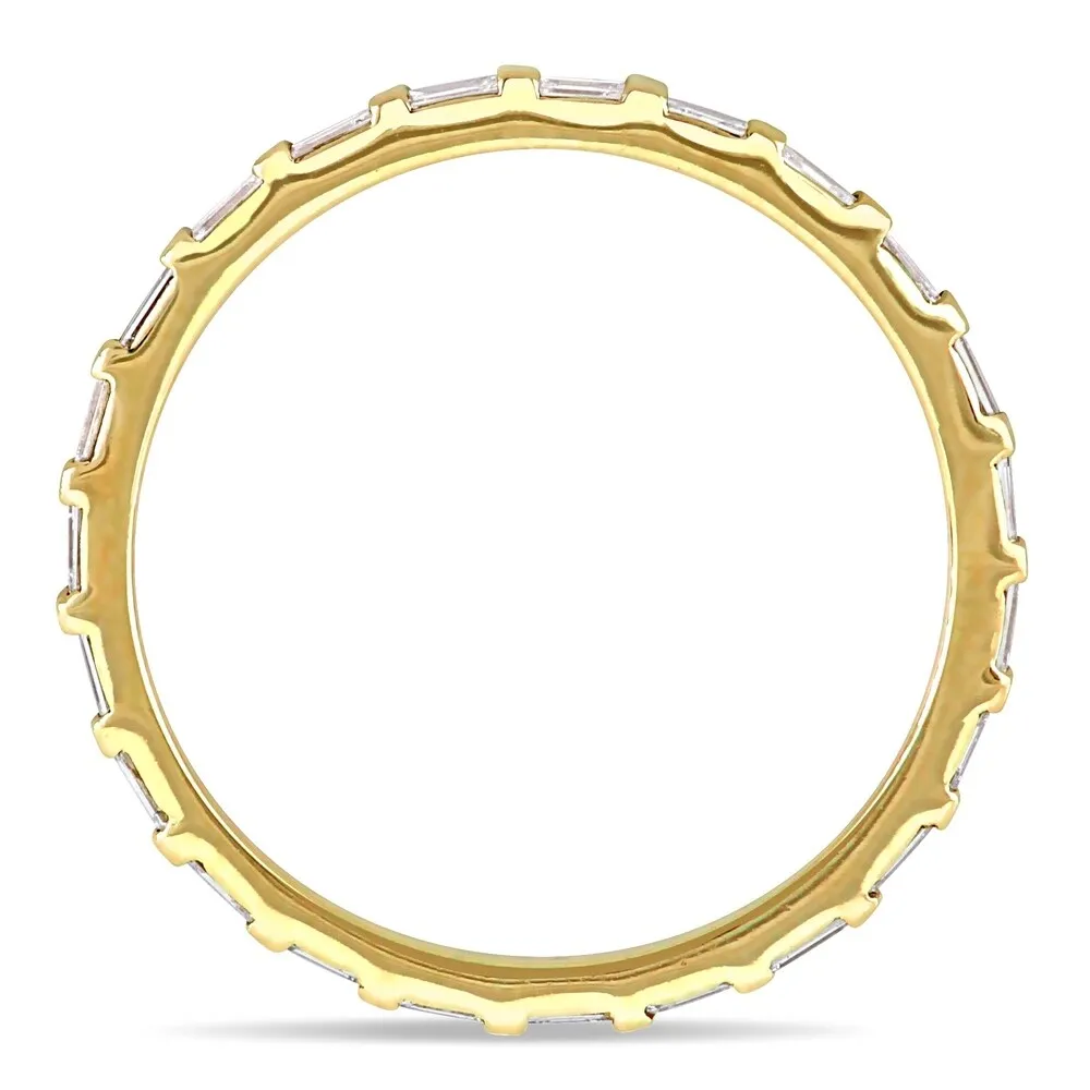 Miadora 14k Yellow Gold 2/5ct TDW Parallel Baguette-Cut Diamond Full Eternity Band sold by Zulily product image thumbnail 4