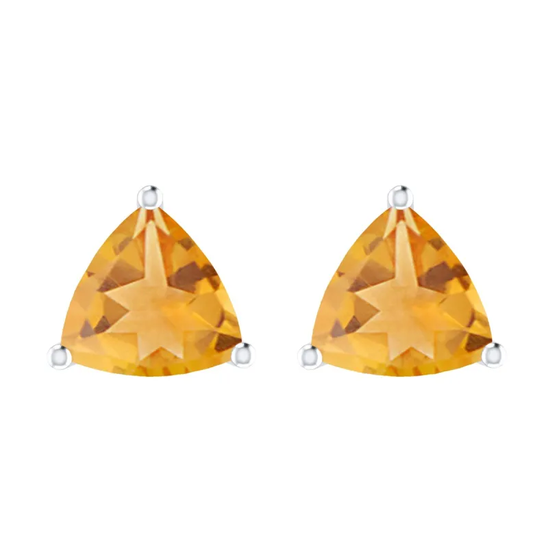 3.15Ct Natural Citrine Stud Earrings in Sterling Silver sold by Zulily
