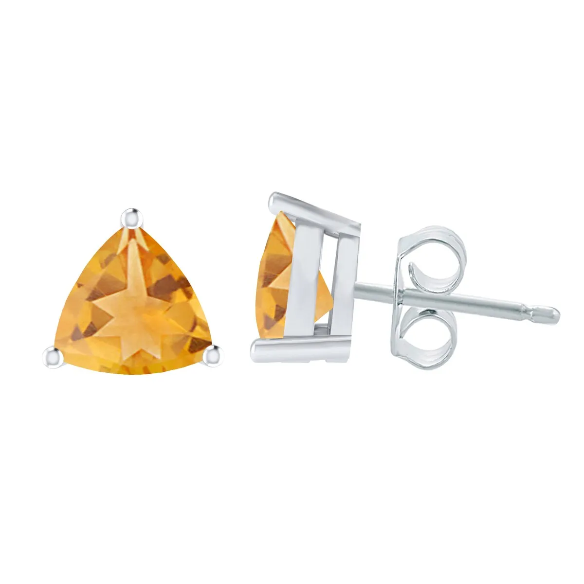 3.15Ct Natural Citrine Stud Earrings in Sterling Silver sold by Zulily product image thumbnail 2