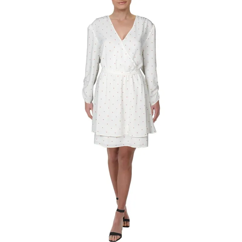 1.STATE Women's Moonlit Tie Waist Polka Dot Mini Dress White sold by Zulily