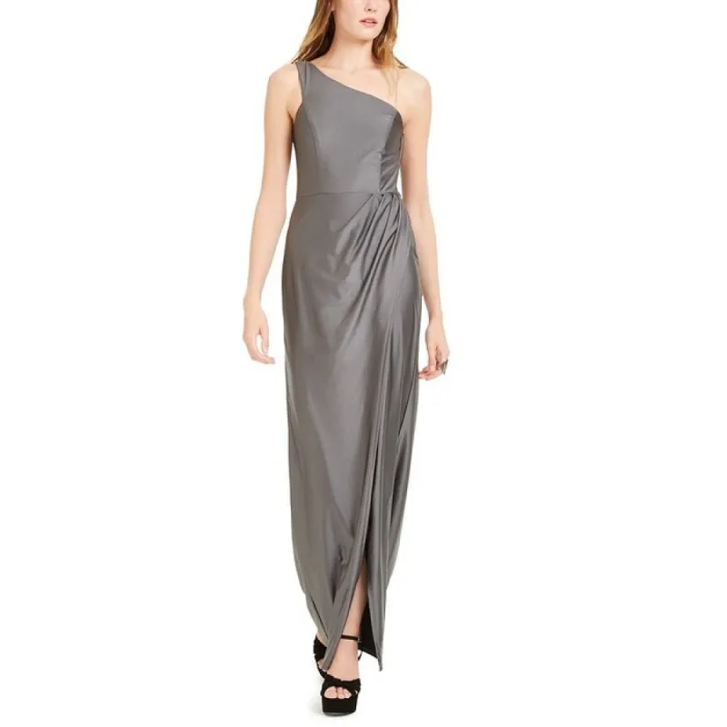 City Studios Women's Sleeveless Maxi Sheath Evening Dress Gray Size 15 sold by Zulily