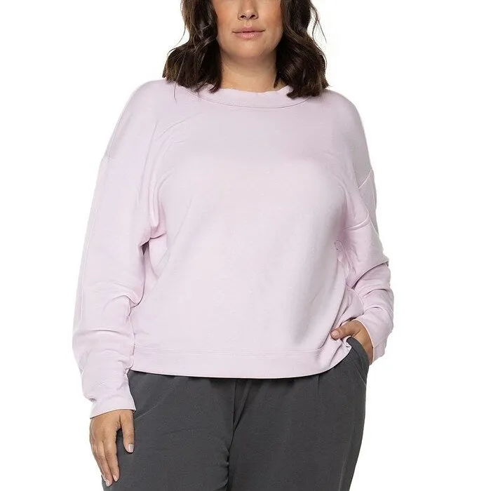 Black Tape Women's Open Back Sweatshirt Cream Size 2X - 0X sold by Zulily