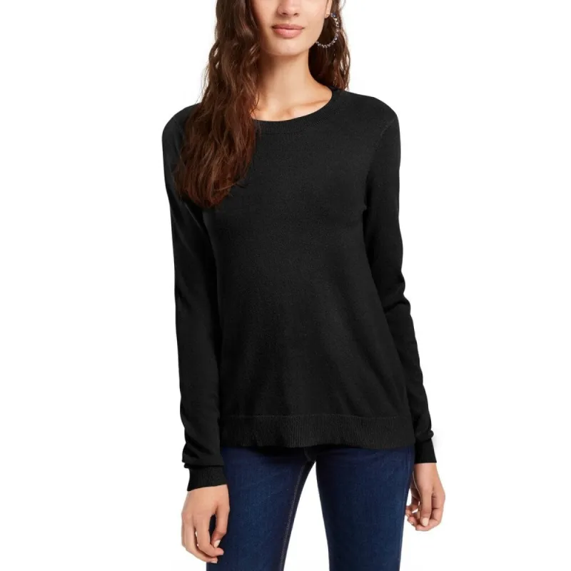 Planet Gold Junior's Crewneck Sweater Black Size Large sold by Zulily