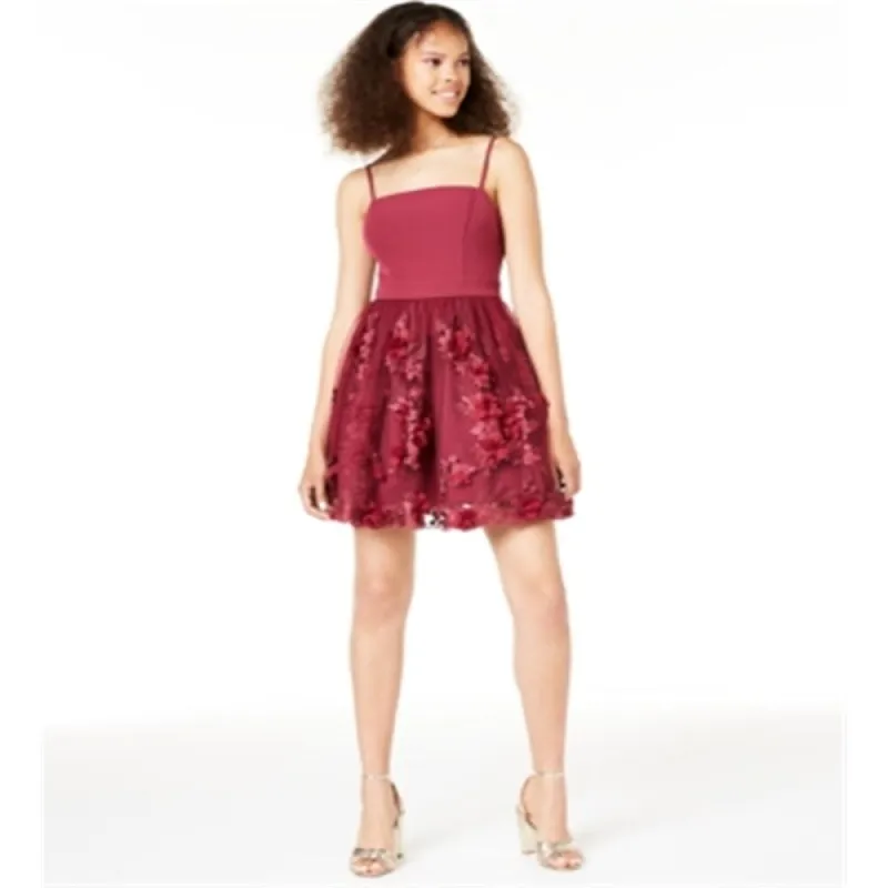 Trixxi Women's 3D Petals Fit Flare Dress Pink Size 7 sold by Zulily