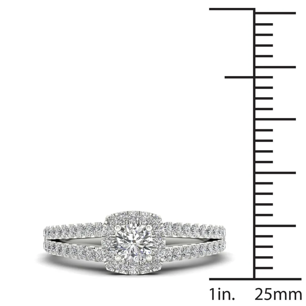 De Couer 3/4ct TDW Diamond Split Shank Ring - White sold by Zulily product image thumbnail 4