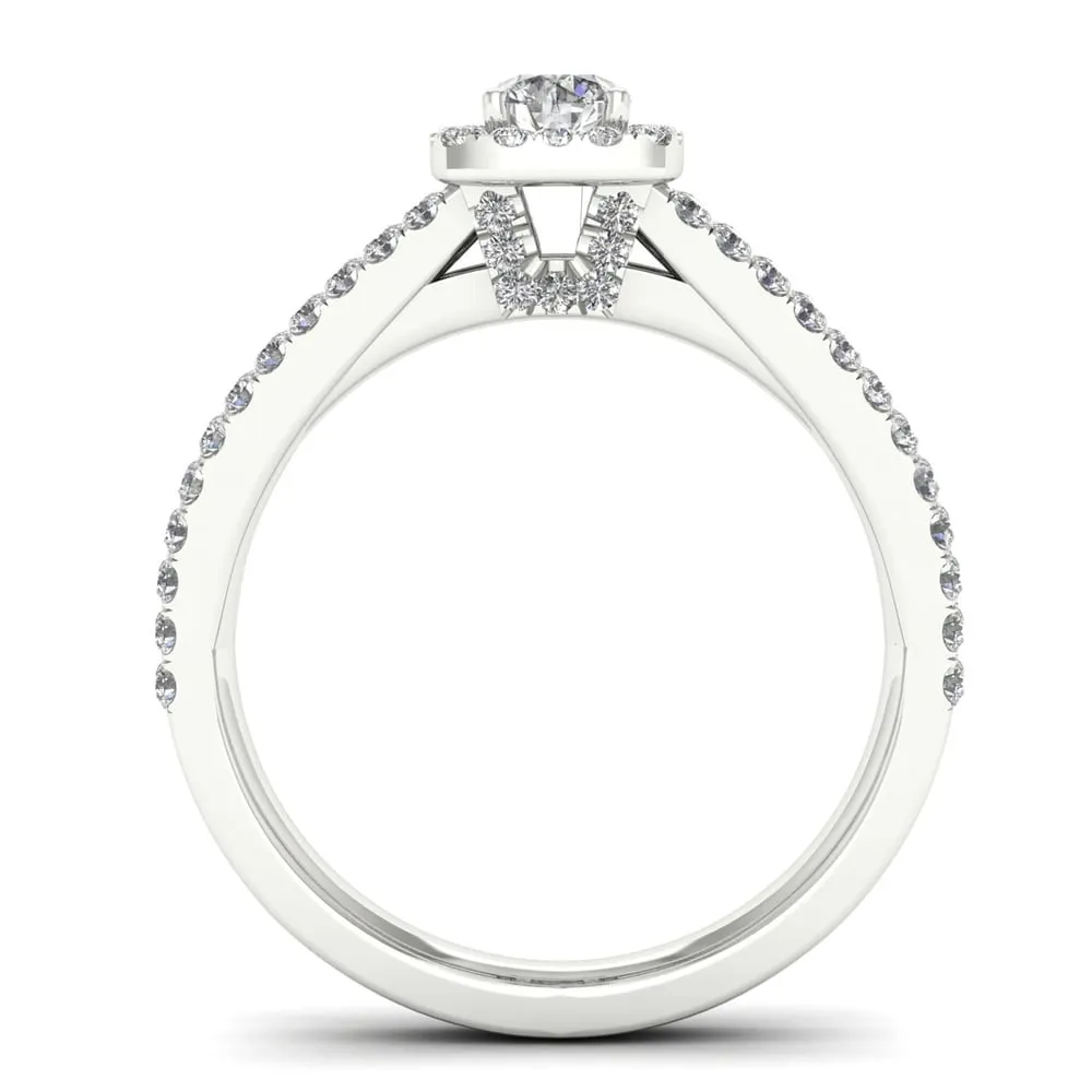 De Couer 3/4ct TDW Diamond Split Shank Ring - White sold by Zulily product image thumbnail 3