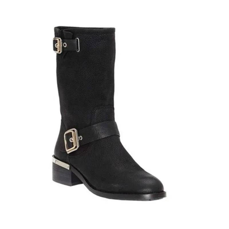Vince Camuto Women's Windy Moto Boot Black Size 5.5 M sold by Zulily