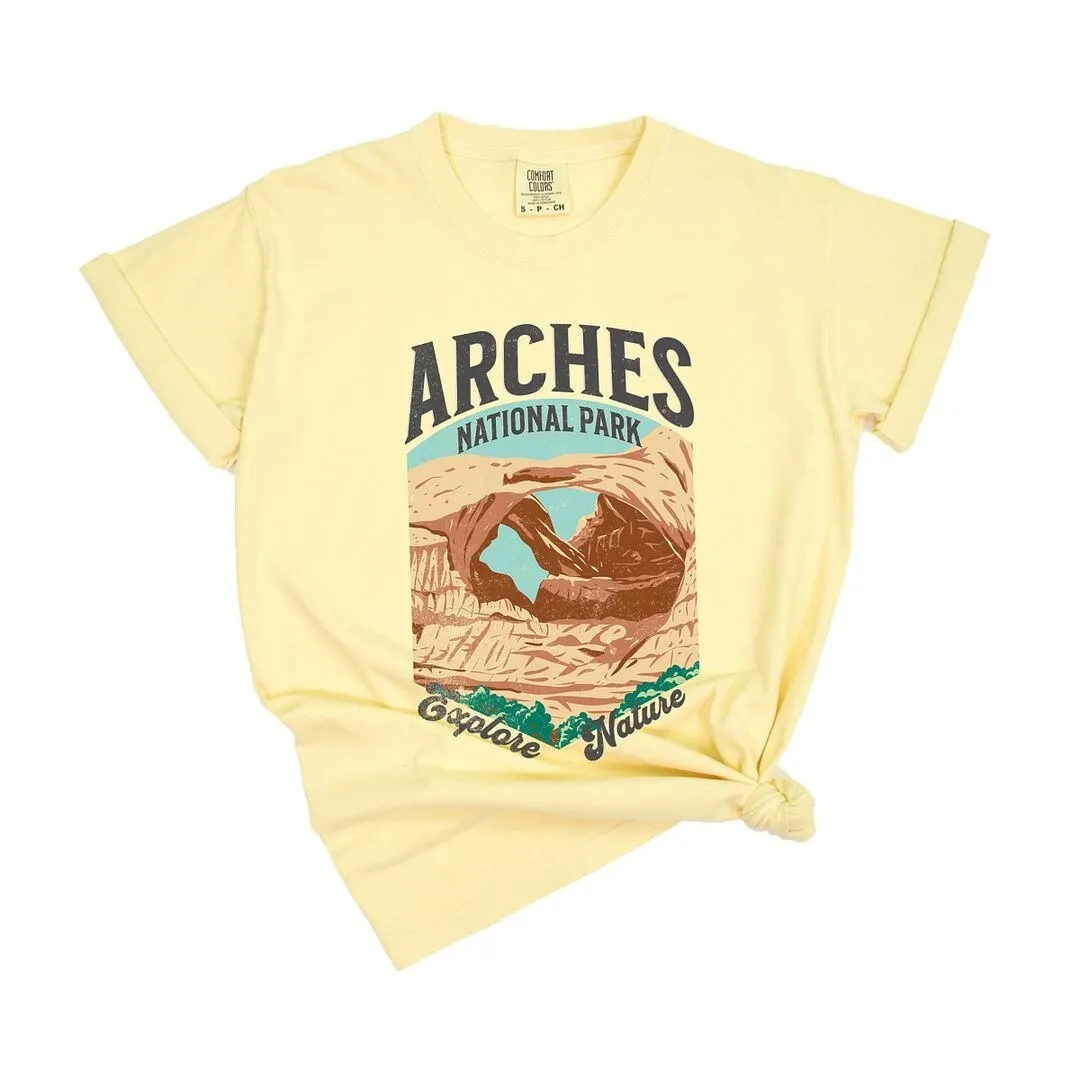 Arches National Park Explore More Garment Dyed Tee sold by Zulily product image thumbnail 2