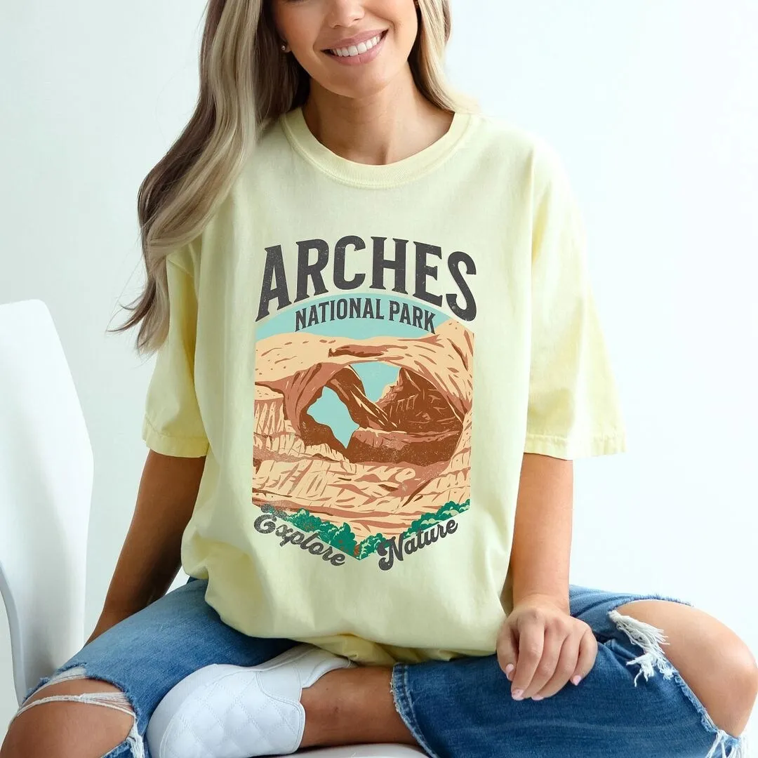 Arches National Park Explore More Garment Dyed Tee sold by Zulily product image thumbnail 3