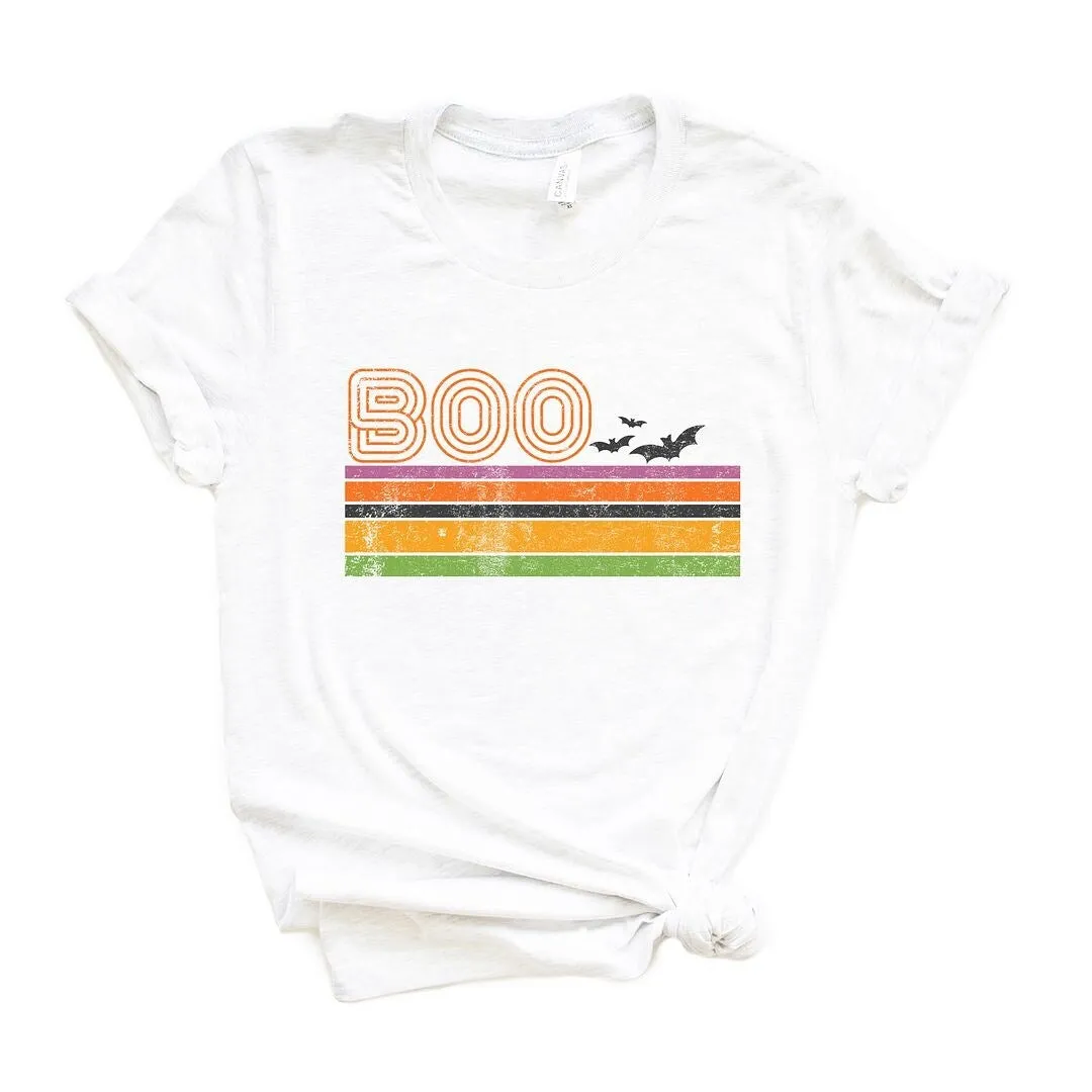 Retro Boo Stripes Short Sleeve Tee sold by Zulily product image thumbnail 2