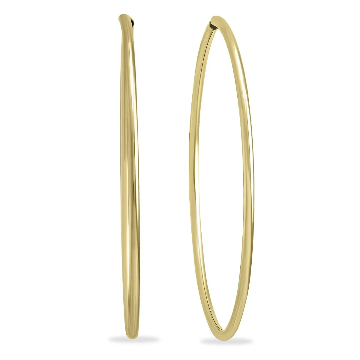 1 1/2 Inch Endless 14K Yellow Gold Filled Hoop Earrings sold by Zulily product image thumbnail 2