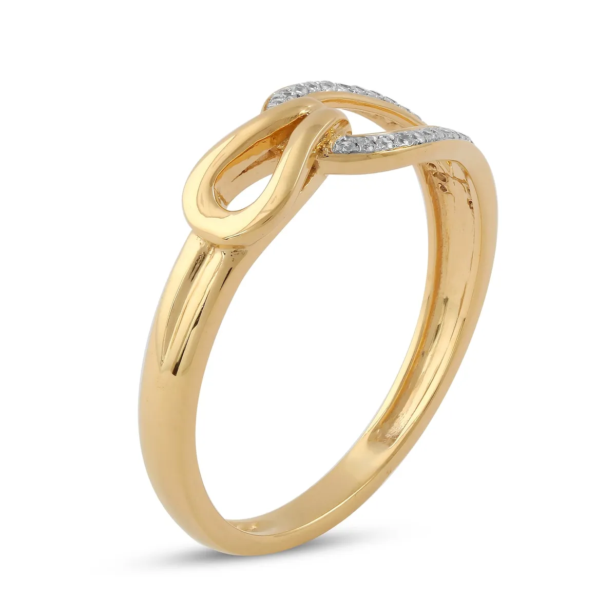 De Couer 10k Yellow Gold 1/10ct TDW Diamond Fashion Ring sold by Zulily product image thumbnail 4