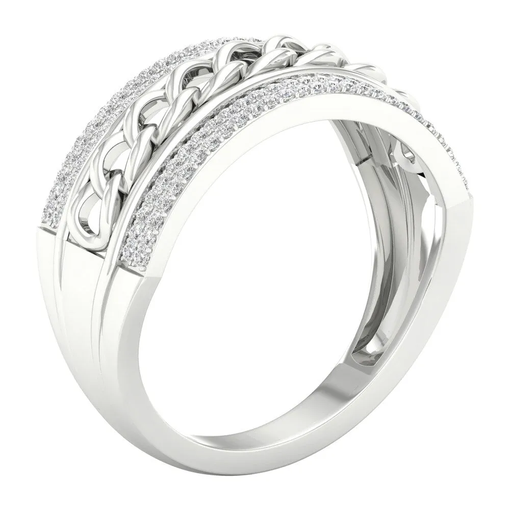 1/3ct TDW Diamond Cuban Link Men's Ring in 10k Gold sold by Zulily product image thumbnail 2