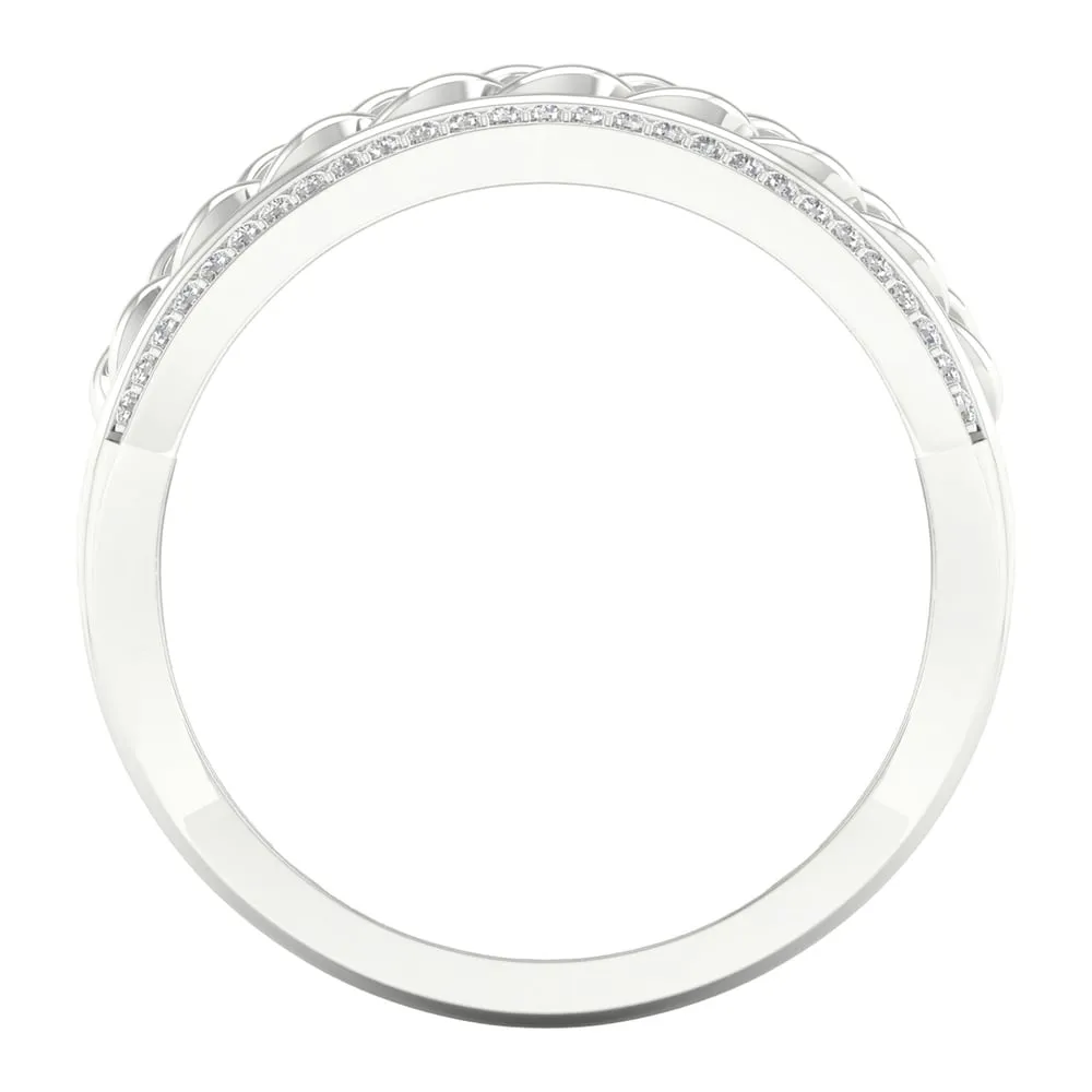 1/3ct TDW Diamond Cuban Link Men's Ring in 10k Gold sold by Zulily product image thumbnail 3