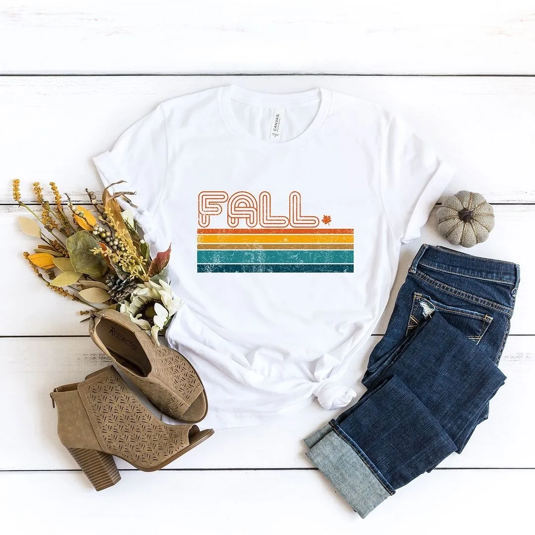 Retro Fall Sripes Short Sleeve Tee sold by Zulily