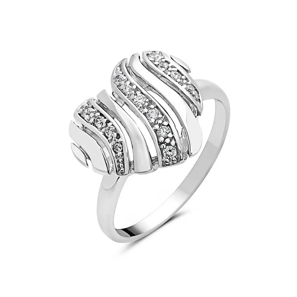 Vera & Co. Sterling Silver Heart Shape CZ Be My True Love Ring sold by Zulily