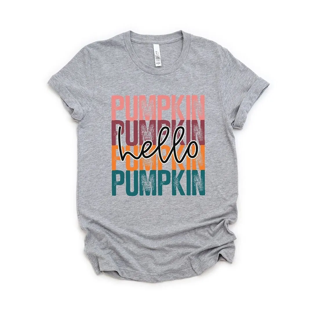 Hello Pumpkin Stacked Short Sleeve Tee sold by Zulily product image thumbnail 2