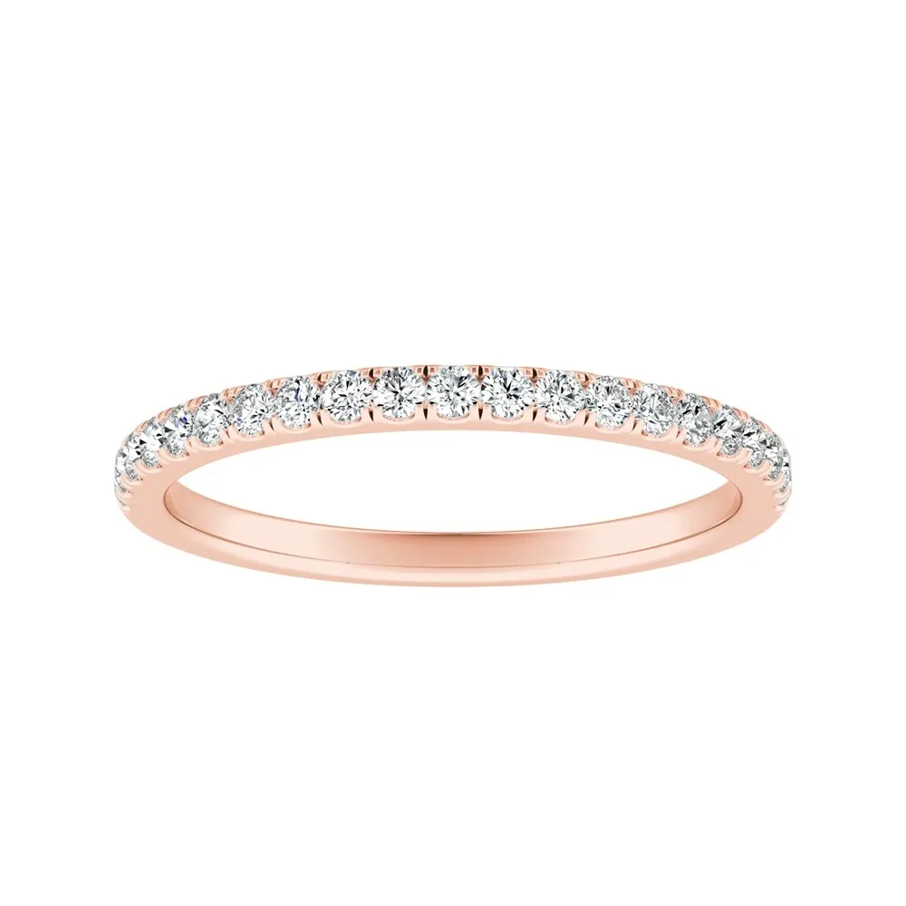 Auriya 1/5ctw Round Diamond Wedding Band 14k Gold sold by Zulily product image thumbnail 3