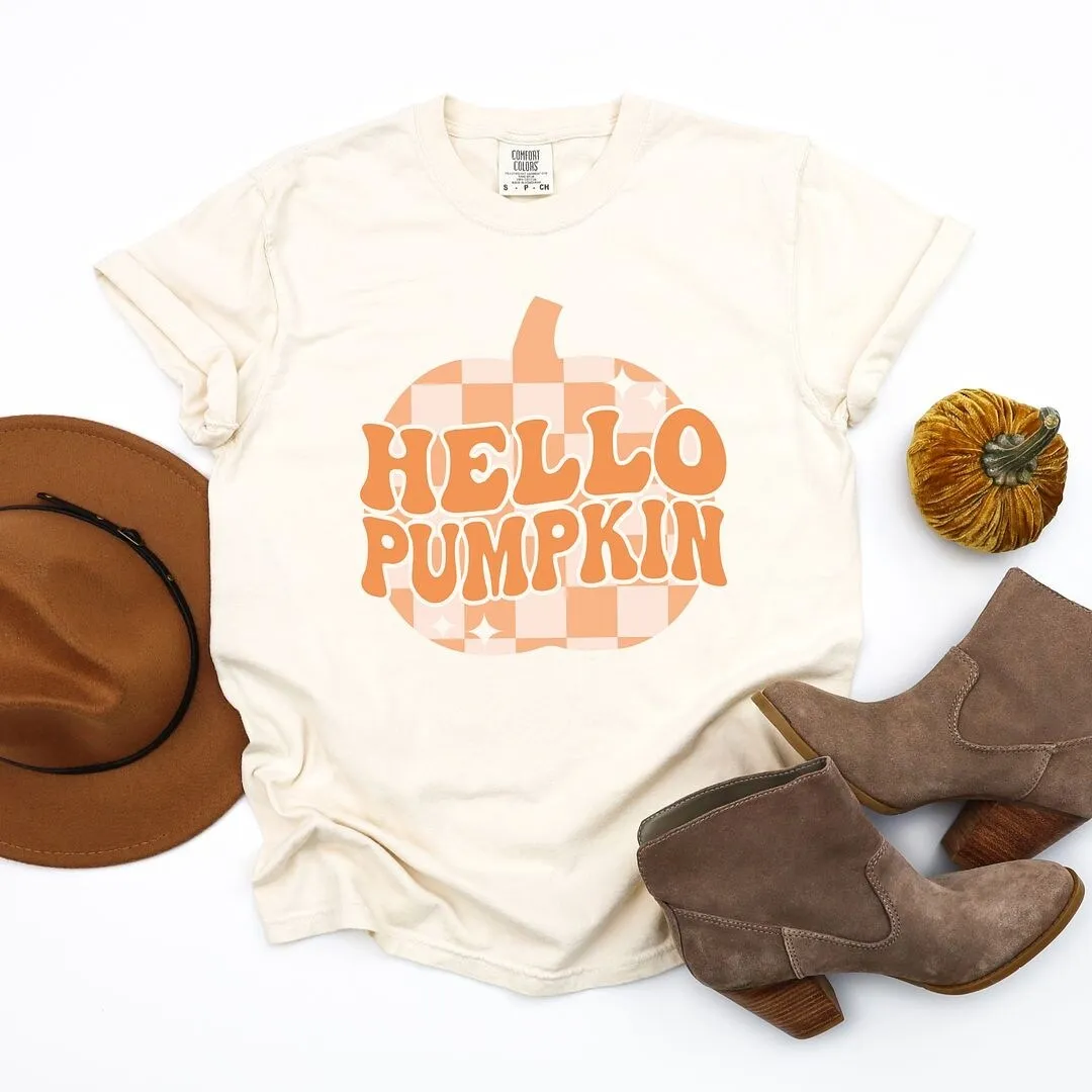 Hello Pumpkin Sparkles Garment Dyed Tee sold by Zulily