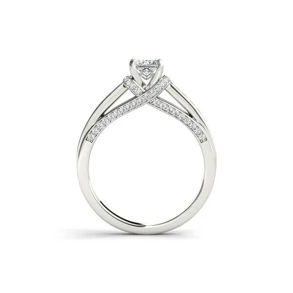 De Couer 14k White Gold 1ct TDW Princess-cut White Diamond Ring sold by Zulily product image thumbnail 2