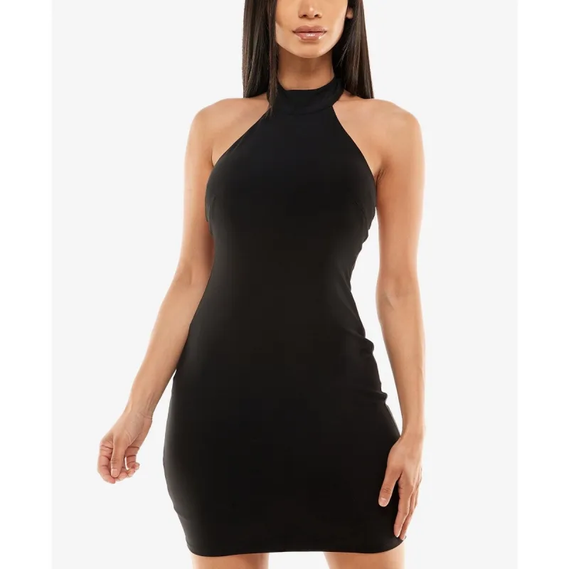 B Darlin Junior's Halter Bodycon Mini Dress Black Size Large sold by Zulily