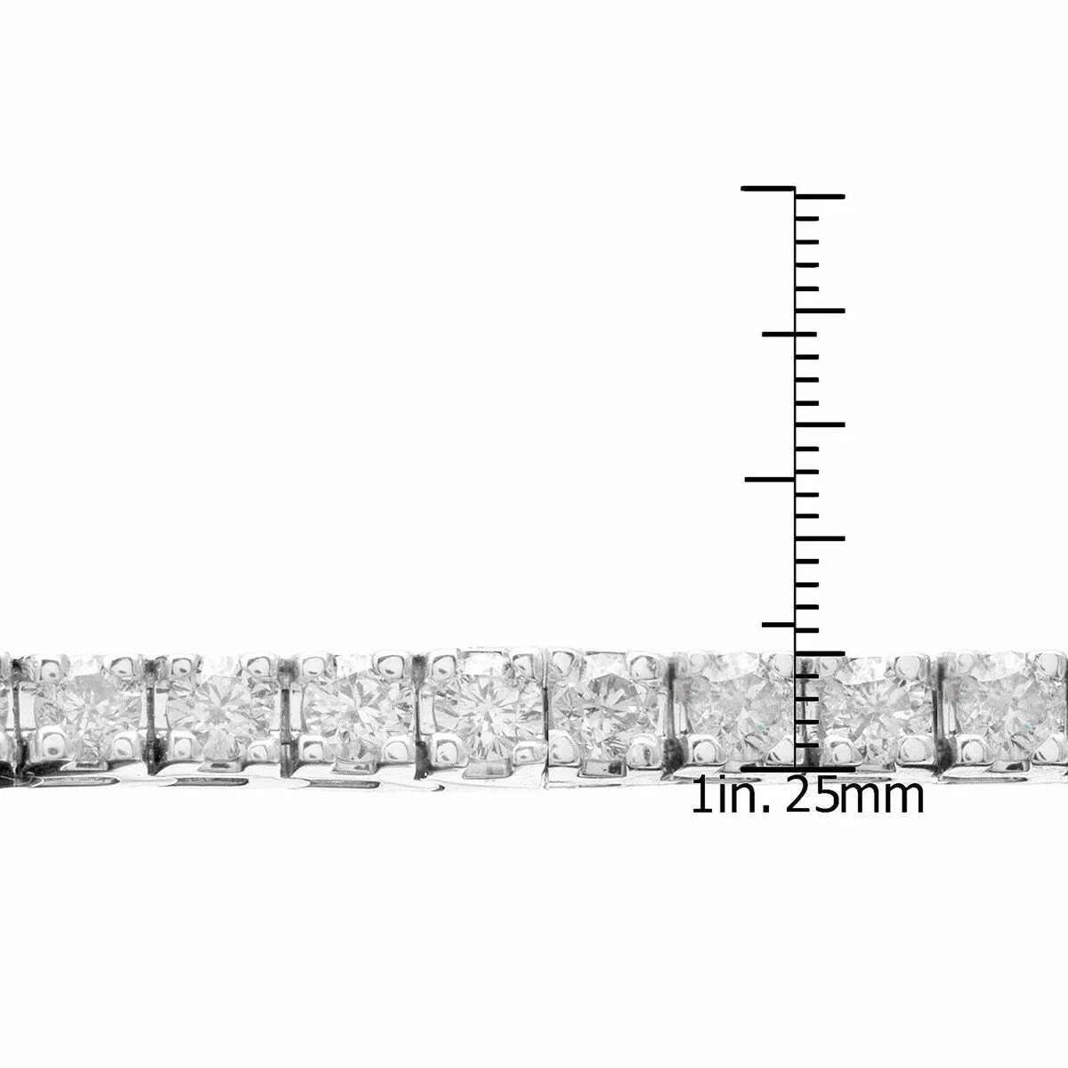 Auriya 10 carat TW Round Diamond Tennis Bracelet 14k Gold 9-inch (J-K, I1-I2) sold by Zulily product image thumbnail 4