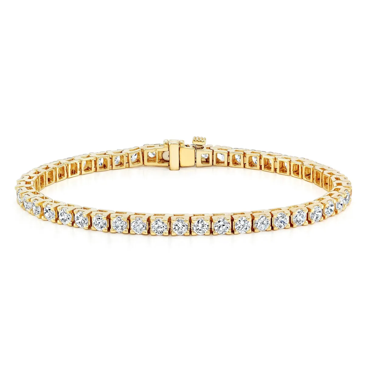 Auriya 10 carat TW Round Diamond Tennis Bracelet 14k Gold 9-inch (J-K, I1-I2) sold by Zulily product image thumbnail 2