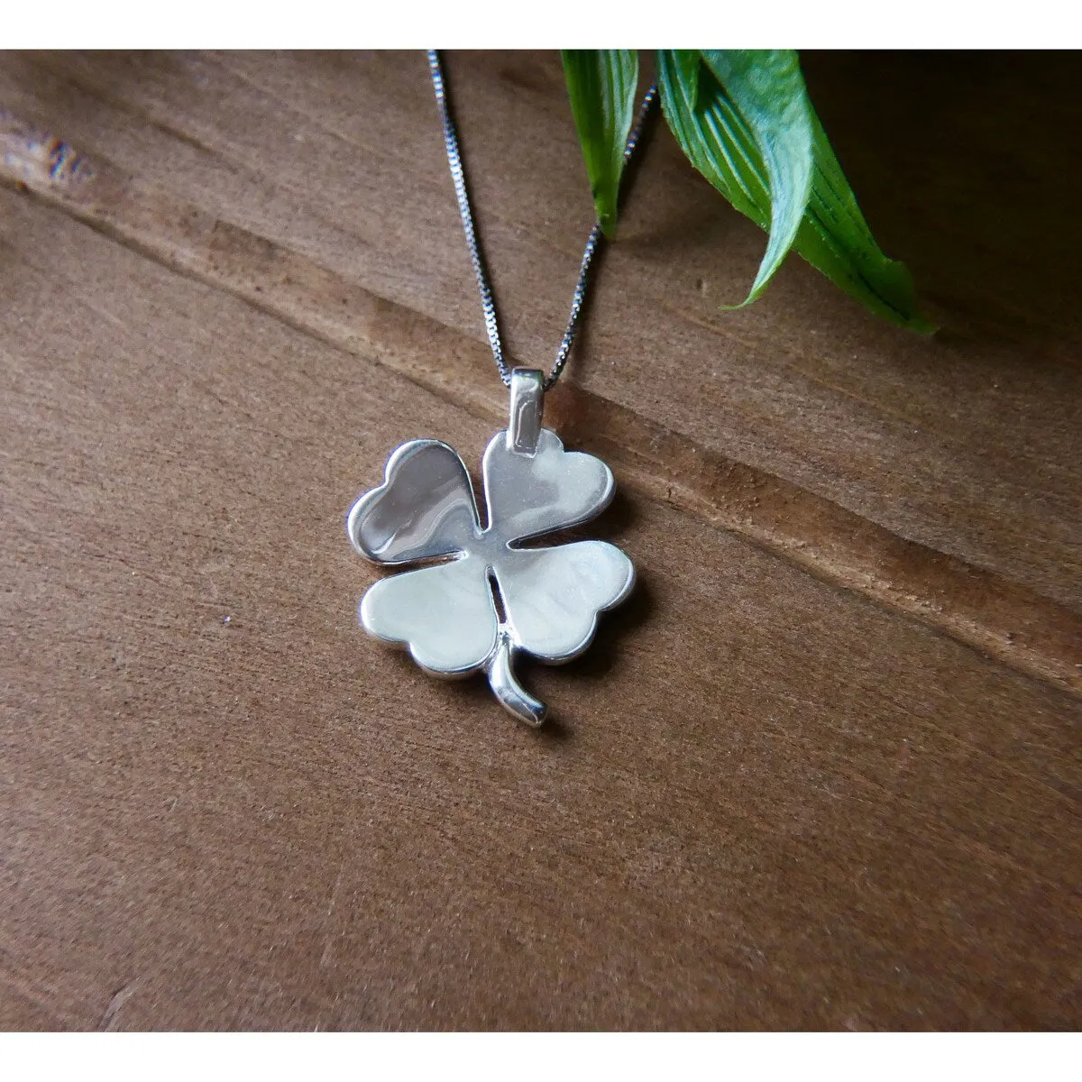 Vera & Co. Stelring Silver Clover Pendant Necklace sold by Zulily