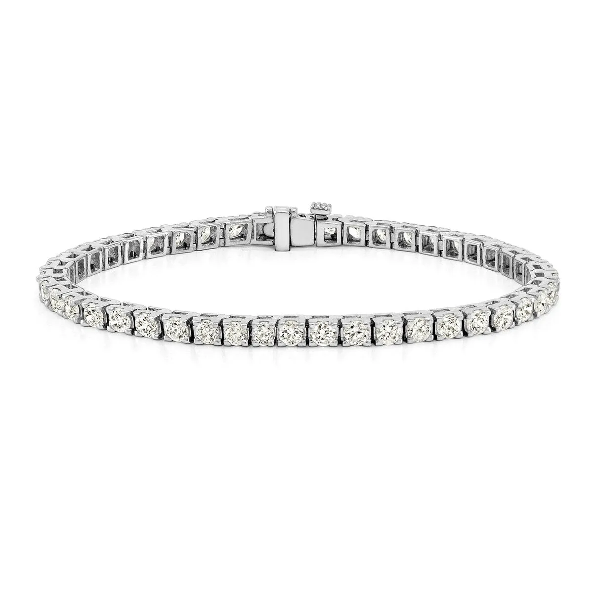 Auriya 14k Gold 7ct TDW Round Cut Diamond Tennis Bracelet (J-K, I2-I3) sold by Zulily product image thumbnail 5