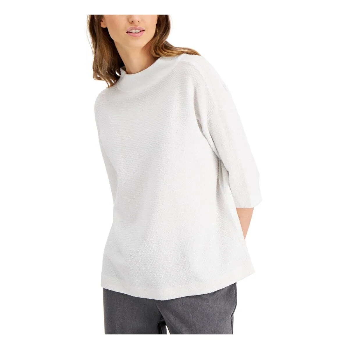 Alfani Women's Glitter Top White Size X-Large sold by Zulily product image thumbnail 3