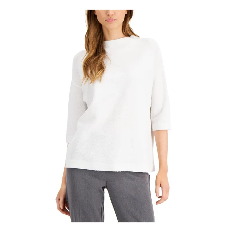 Alfani Women's Glitter Top White Size X-Large sold by Zulily