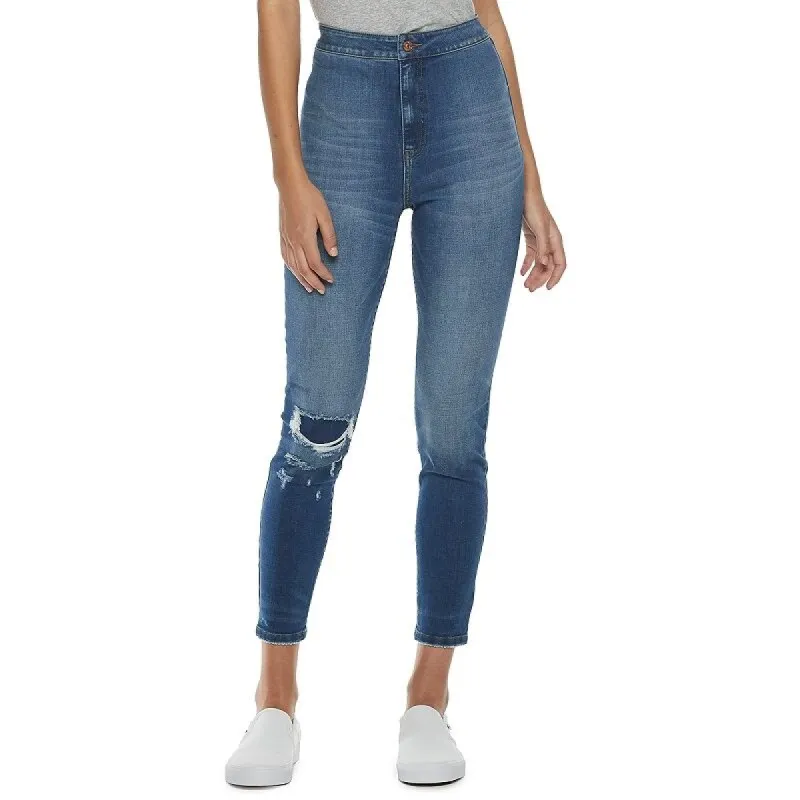 Rewash Juniors' Super High Waist Vixen Jeggings Blue Size 1 sold by Zulily