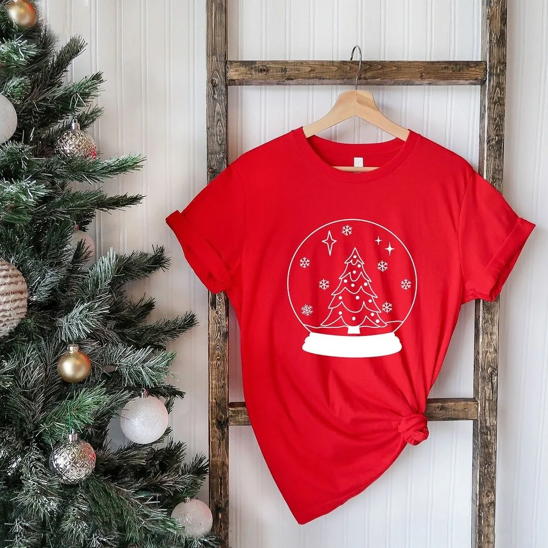 Christmas Snow Globe Short Sleeve Tee sold by Zulily