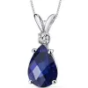 Oravo 14k White Gold Pear-cut Gemstone Diamond Accent Pendant sold by Zulily