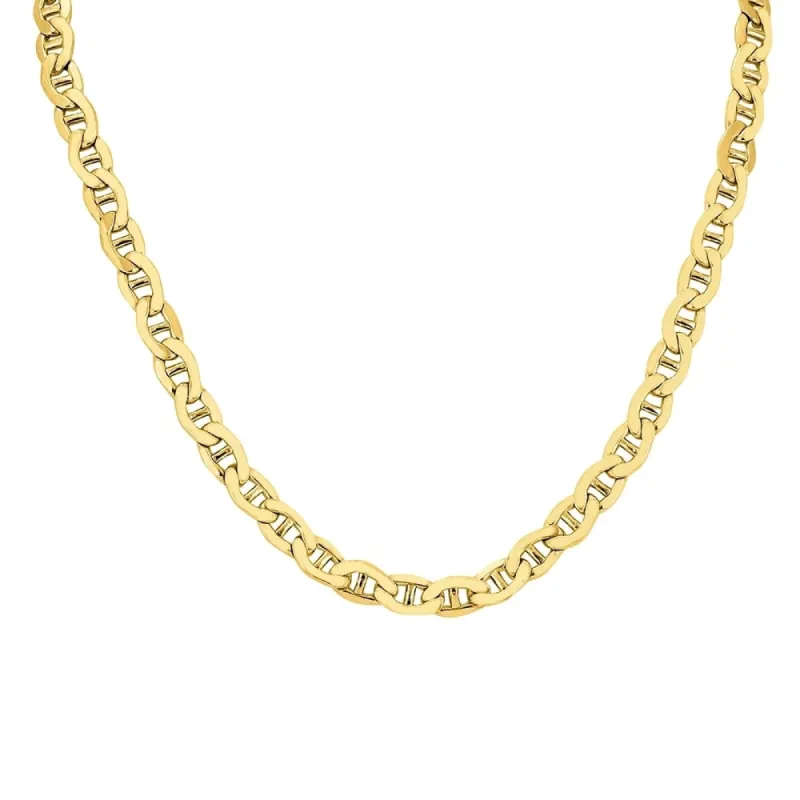 14K Yellow Gold Filled 7.4MM Mariner Link Chain with Lobster Clasp - 24 Inch sold by Zulily