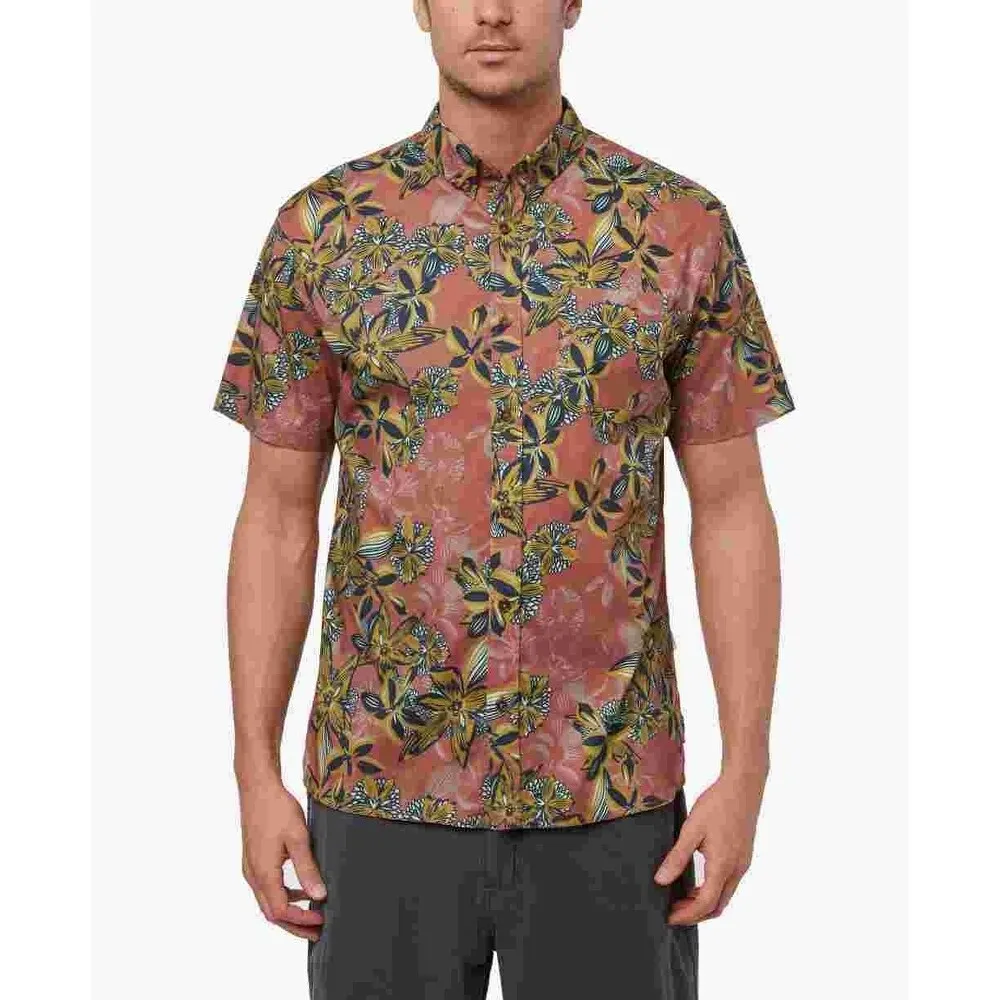 Jack O'Neill Men's Hawaiian Dreams Short Sleeve Shirt Brown Size X-Large sold by Zulily