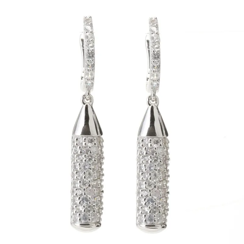Sterling Silver Sterling Silver Fancy Sapphire Drop Earrings sold by Zulily