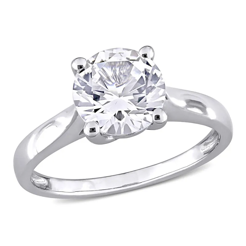 2 3/8ct TGW Created White Sapphire Solitaire Engagement Ring in 10k White Gold by Miadora sold by Zulily