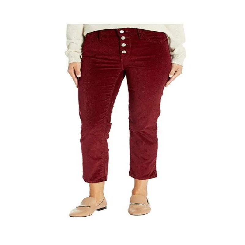 Levi's Women's High Rise Button Fly Corduroy Pants Red Size 0-W25 - 25 made by Levi's